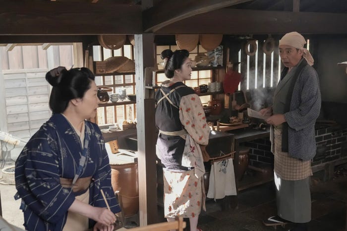 池谷のぶえ、高石あかり、生瀬勝久「ばけばけ」第21話(C)NHK