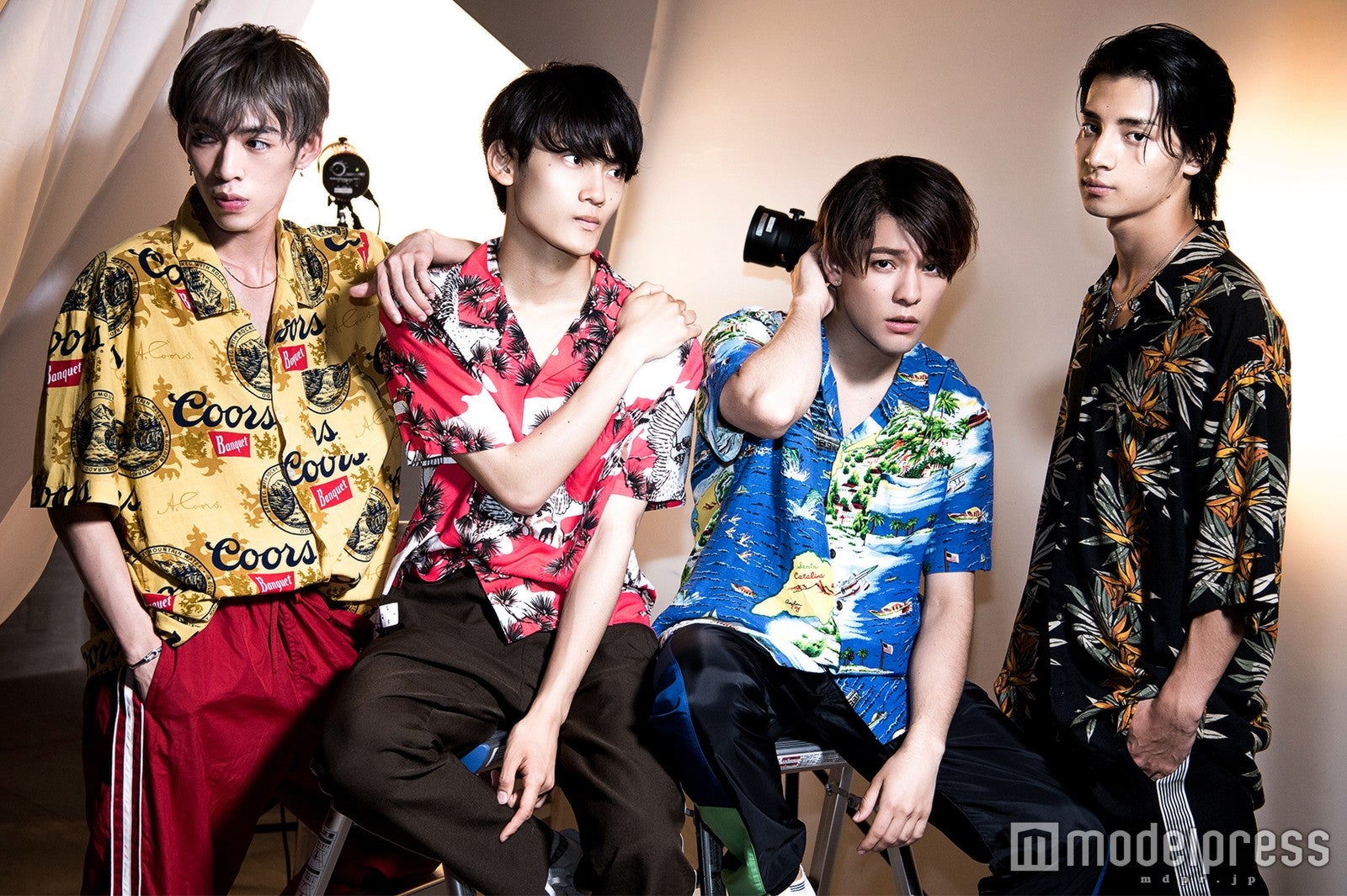 ANTIME（左から）U、Fu、Kauan、AM（C）モデルプレス