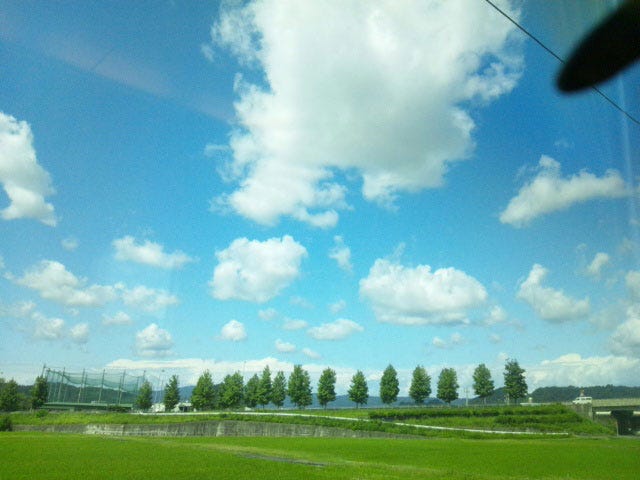 新幹線からの風景