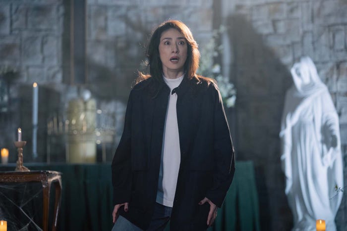 天海祐希「合理的にあり得ない~探偵・上水流涼子の解明~」第10話より(C)カンテレ