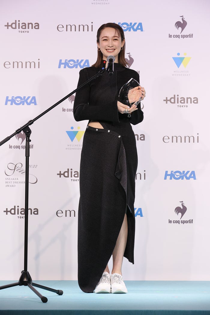 モデル部門を受賞した藤井サチ(提供写真)