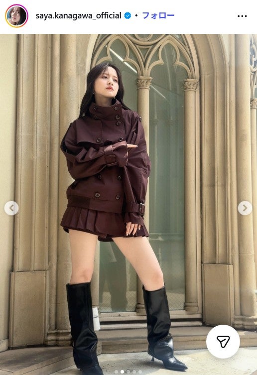 金川紗耶Instagramより