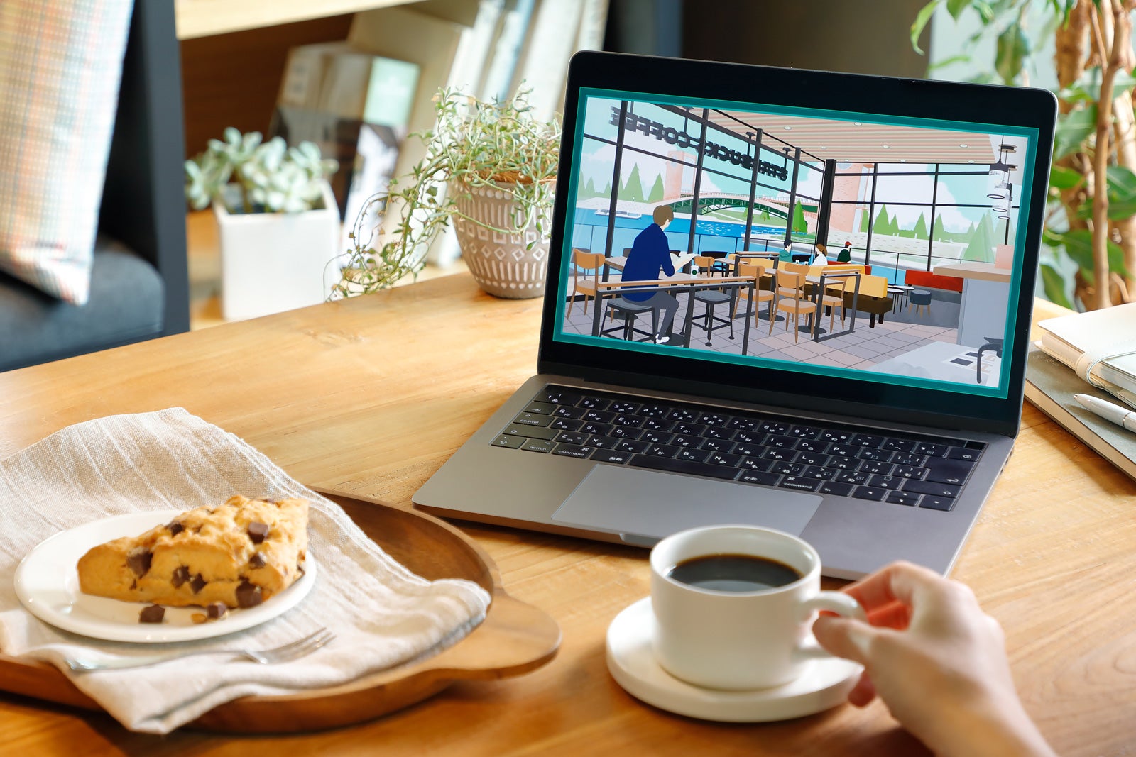 「スターバックスの窓」でつながれば、お店にいるような気分に