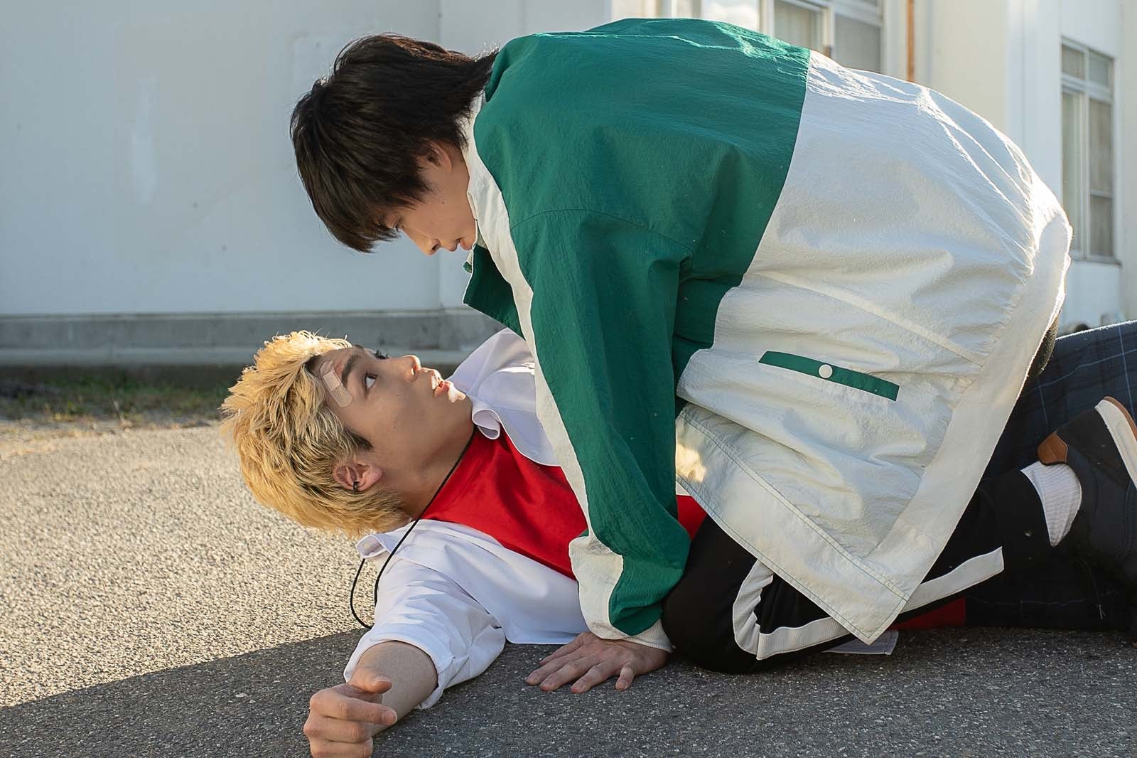 八村倫太郎、岐洲匠「佐原先生と土岐くん」第1話より（C）「佐原先生と土岐くん」製作委員会・MBS