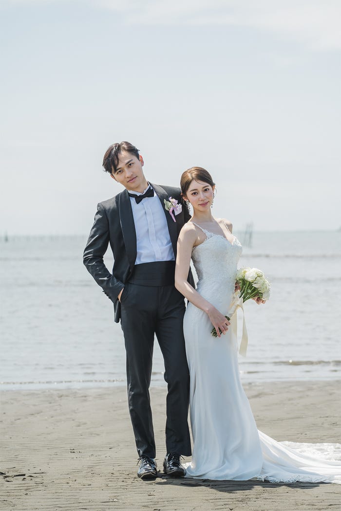 SHUN、上原沙弓理の前撮りショット/モデルプレス独占(C)AbemaTV, Inc.