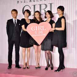 （写真左から）深川栄洋監督、吉瀬美智子、香里奈、麻生久美子、板谷由夏