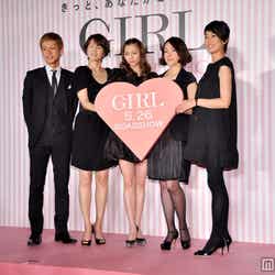 (写真左から)深川栄洋監督、吉瀬美智子、香里奈、麻生久美子、板谷由夏