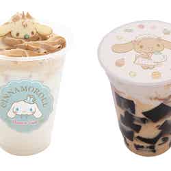 みるくのほうじ茶ラテ、モカの飲むコーヒーゼリー各650円(C)2019 SANRIO CO.,LTD.