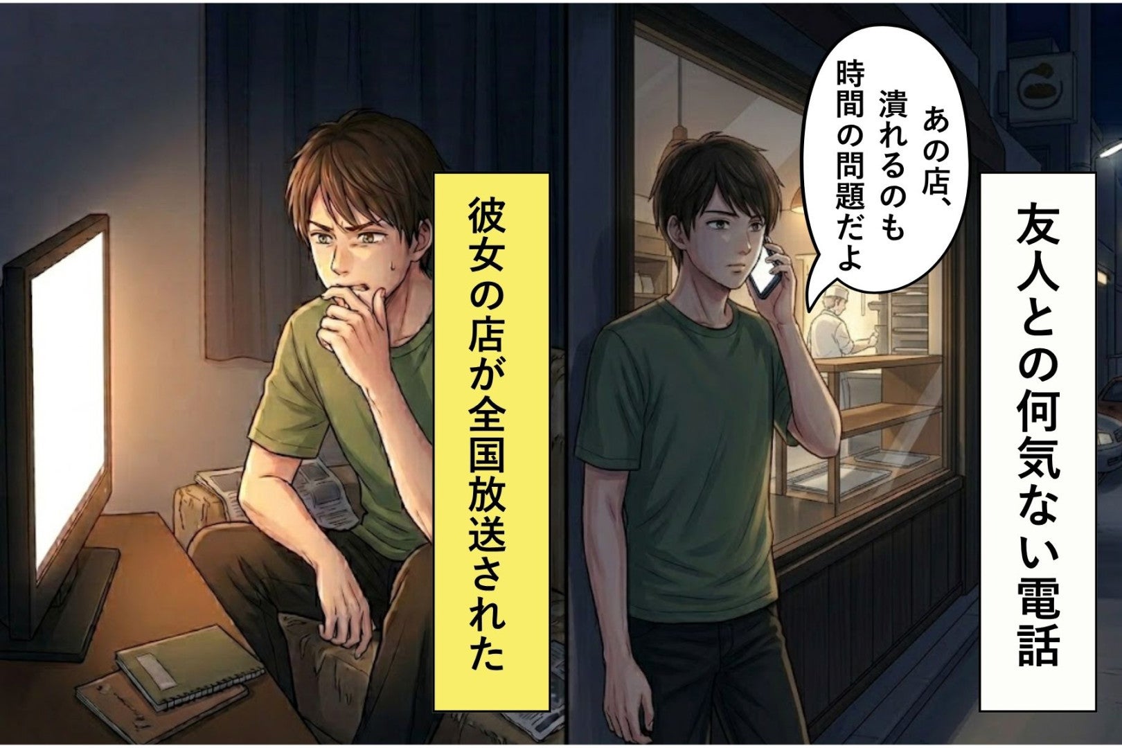 彼女の店が全国放送された夜、俺はあの電話が発端だったことを知った
