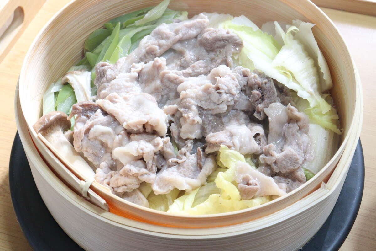 蒸し器・せいろ用シリコーンシート　使用例