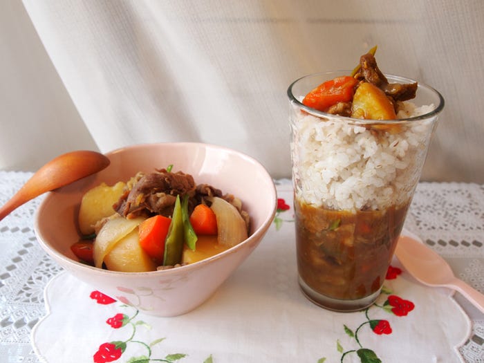 「肉じゃが → カレー」