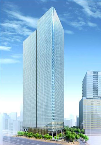 赤坂インターシティAIR外観／画像提供：新日鉄興和不動産