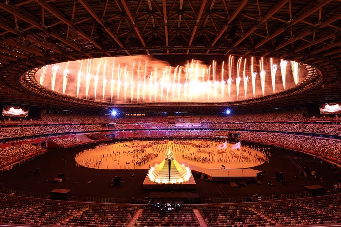 国立競技場で行われた開会式の様子/Photo by Getty Images