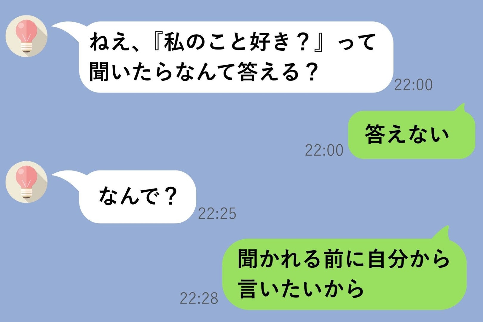 「私のこと好き？」と彼女から聞かれて「答えない」と返した僕の謎の美学