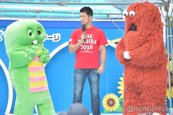 ガチャピン、村田諒太選手、ムック (C)モデルプレス