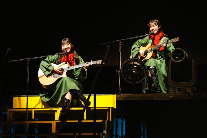 日向坂46富田鈴花、松田好花「ひなくり2022」/撮影:上山陽介