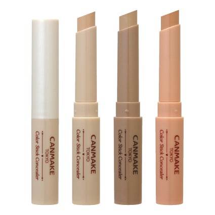 （左から）「カラースティックコンシーラー 01ナチュラルベージュ」「同02ベージュオークル」「同03アプリコット」（画像提供：株式会社井田ラボラトリーズ）