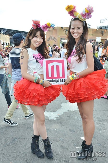 会場に集まったオシャレ女子たち