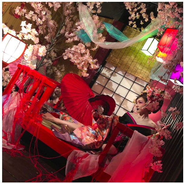 花魁姿の加護亜依／加護亜依オフィシャルブログ（Ameba）より