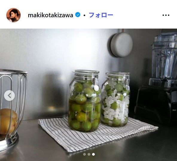 滝沢眞規子Instagramより