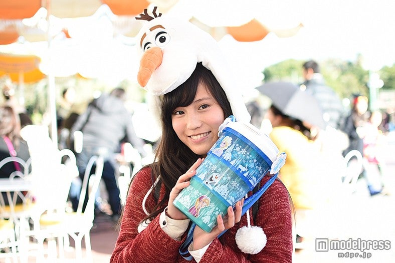 ポップコーン、バケット付き￥1600／モデル：矢内美麻理