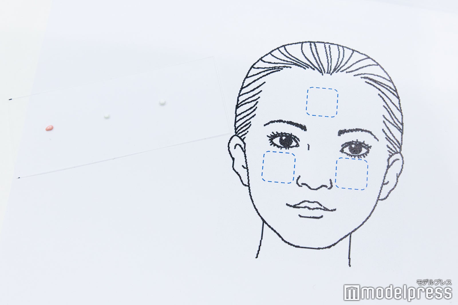 3つの日やけ止めを塗り比べ（C）モデルプレス