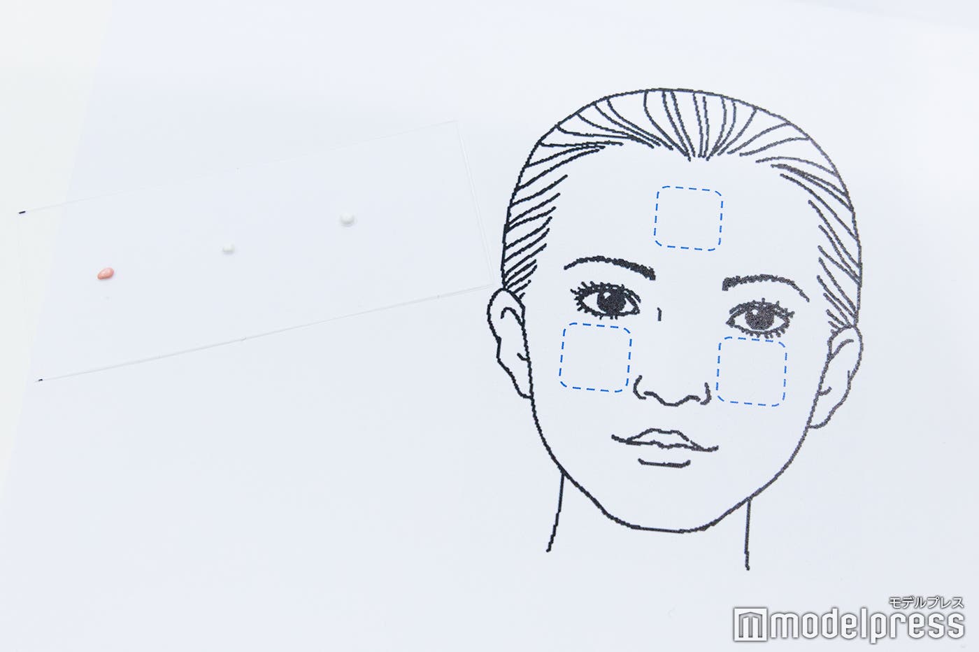 3つの日やけ止めを塗り比べ(C)モデルプレス