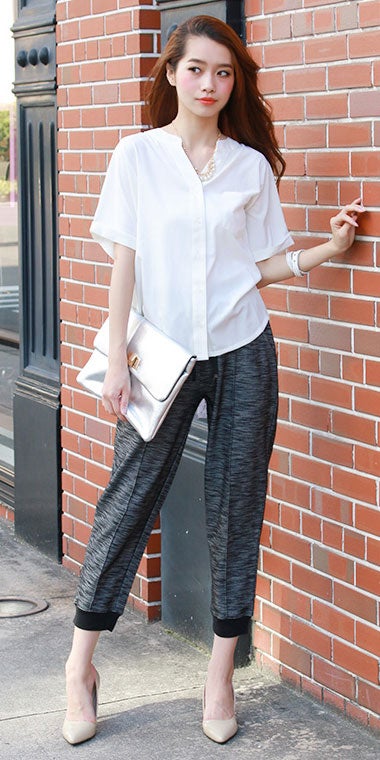 カットソーデニムリラックスパンツ「salus」1,990円（税込）