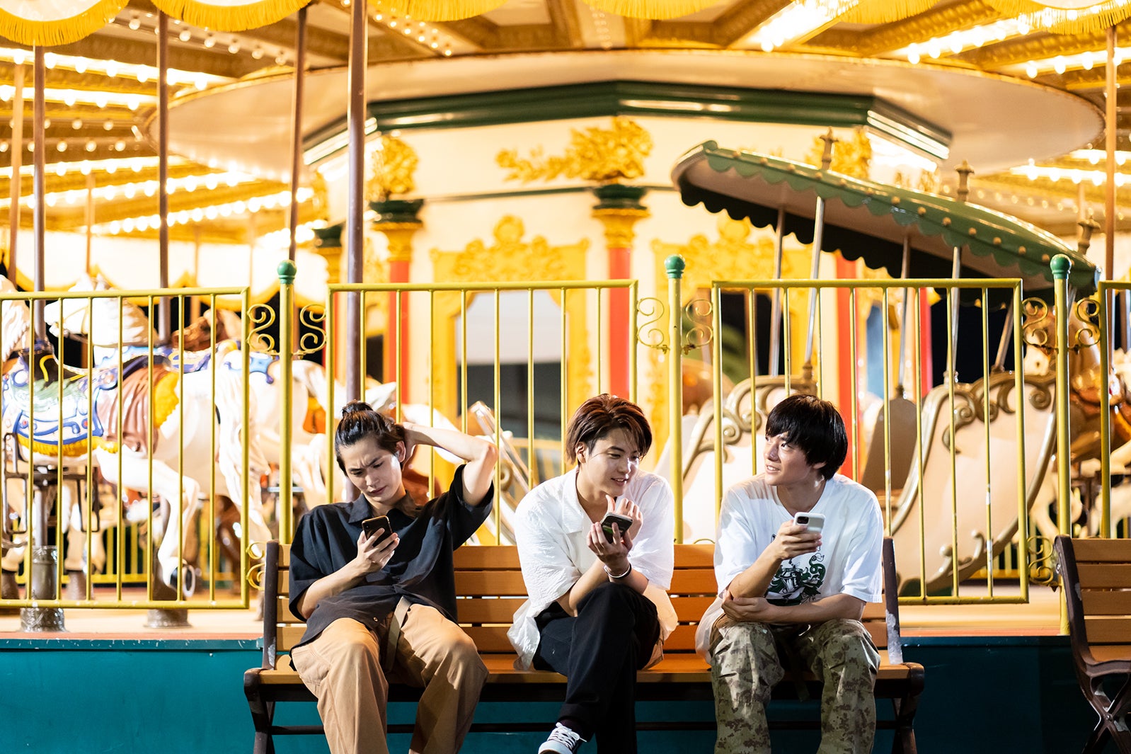 押田岳、Masafumi、Kaito『オオカミくんには騙されない』第3話（C）AbemaTV, Inc.