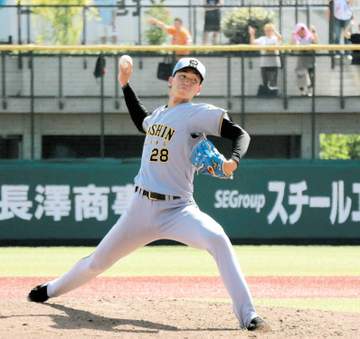 阪神・今朝丸 自身初“伝統の一戦”で6回2失点 リチャード、甲斐から三振「自信につながる」六回被弾に反省も