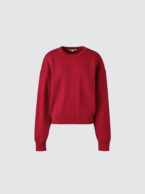 ユニクロのスムースコットンクルーネックセーター