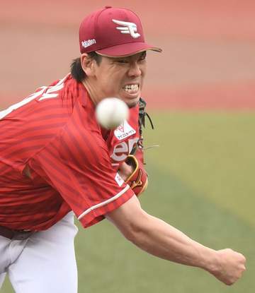 マエケンこと楽天・前田健太 闘志みなぎるピッチングスタイルは健在だ！