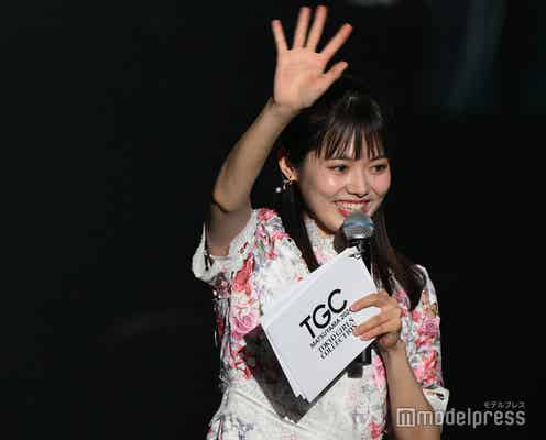 谷尻萌アナ、急遽ランウェイもノリノリ キュートな微笑み輝く【TGC松山2024】