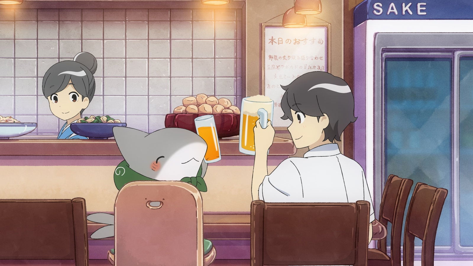 「映画 おでかけ子ザメ とかいのおともだち」本予告第1弾場面カット（C）ペンギンボックス・KADOKAWA／おでかけ子ザメ