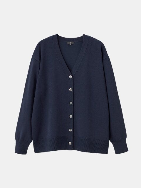 2025秋冬plst女性ウールミックス2WAYカーディガン