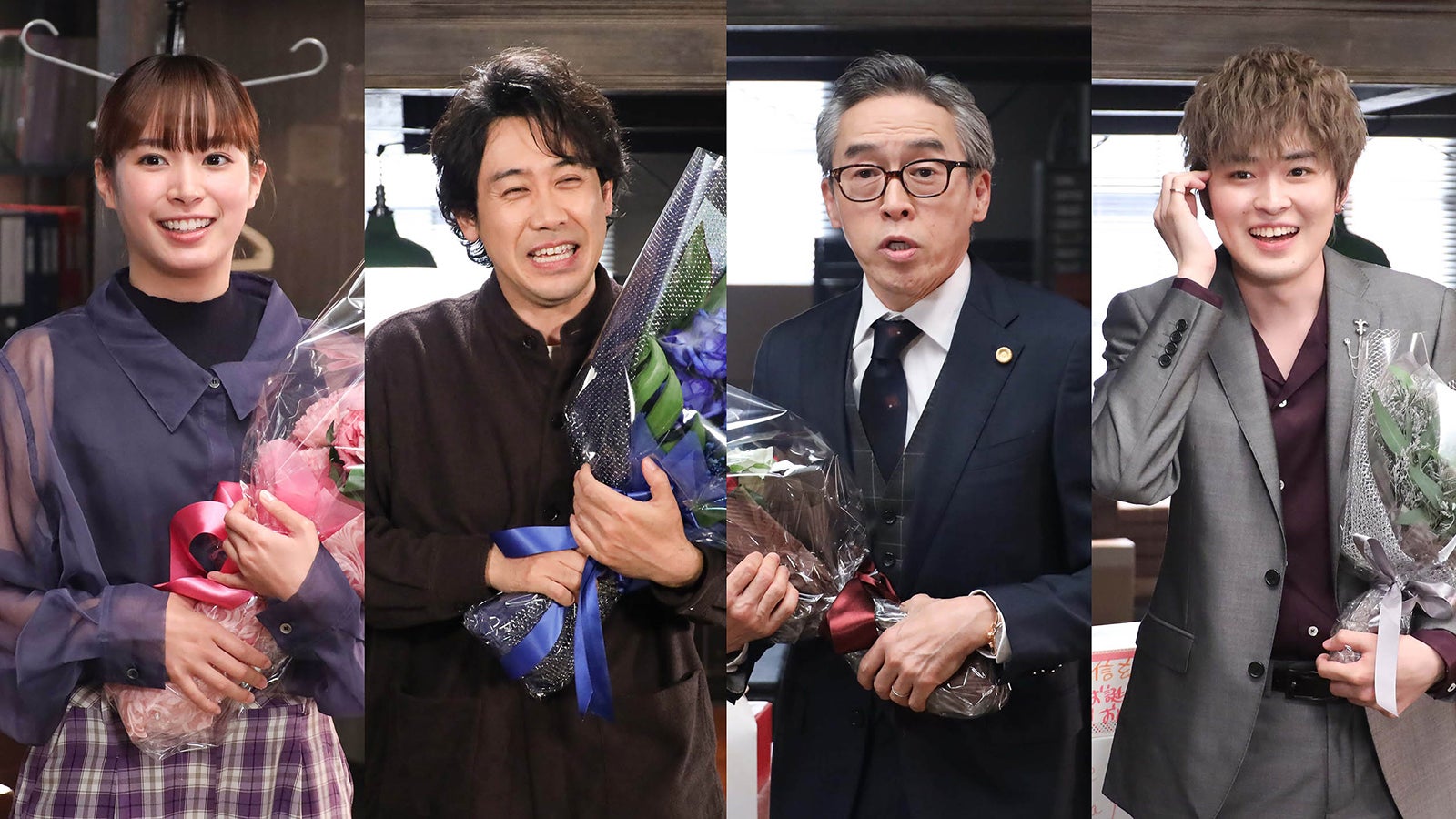 大泉洋ら「元彼の遺言状」笑顔でクランクアップ 綾瀬はるかがサプライズ登場