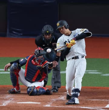 阪神・ドラ3岡城 初球をしっかりと振り切って左翼線に 左翼争いに割って入っていければ面白い 谷佳知氏が高評価