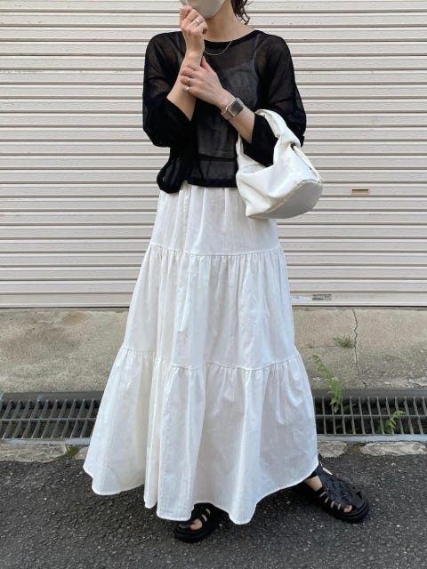 夏は 白スカート が確実にモテます 大人可愛い おしゃれさんの夏コーデ8style モデルプレス