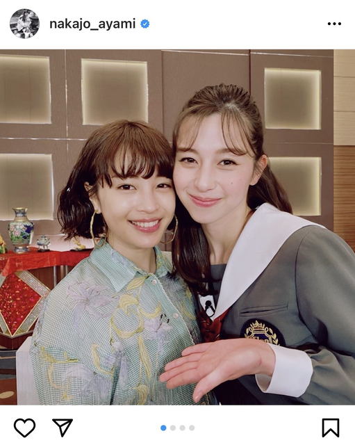 久々の共演 中条あやみ 広瀬すずの仲良し2ショットに 小顔コンビ これはエモい と大反響 モデルプレス