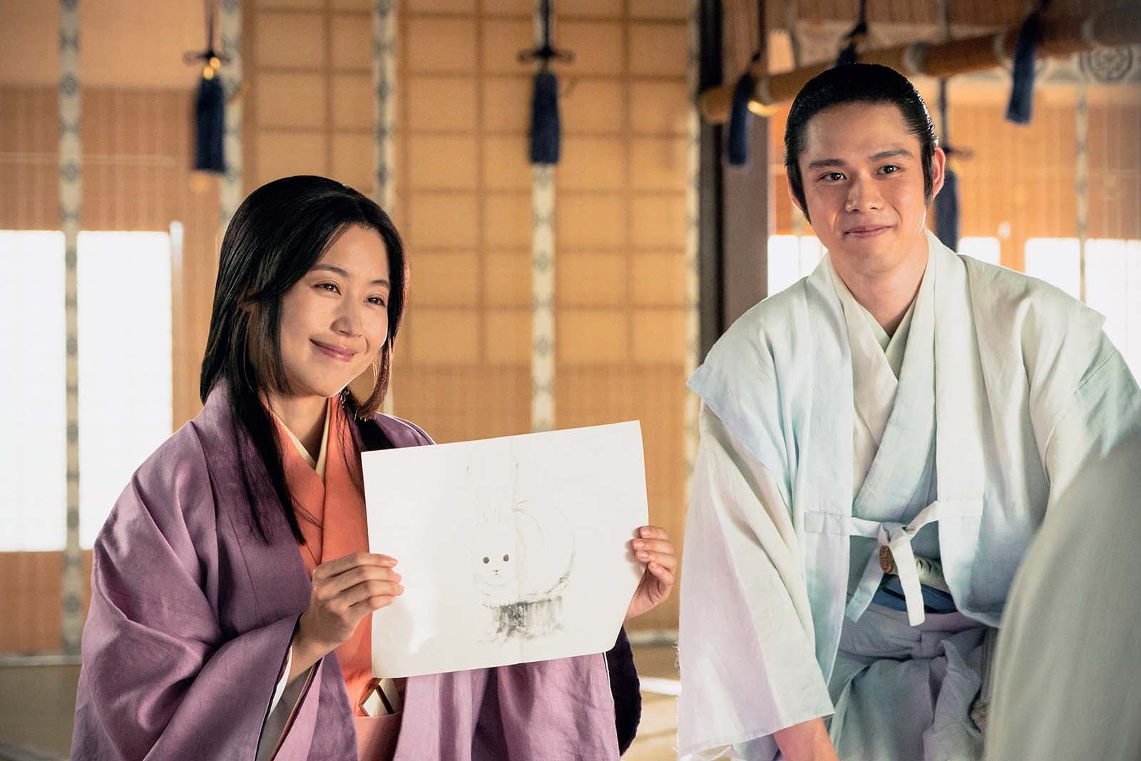 有村架純、細田佳央太「どうする家康」最終話より（C）NHK