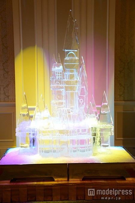 シンデレラ城の氷の彫刻