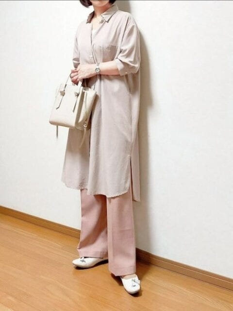 淡色コーデ　秋