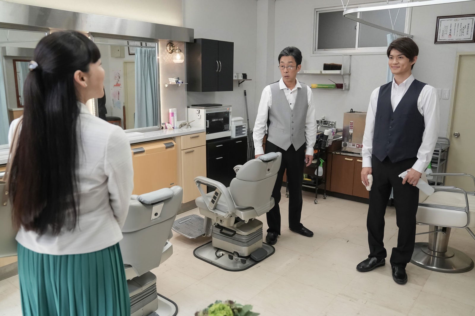 麻生久美子、北村有起哉、佐野勇斗「おむすび」第93話（C）NHK