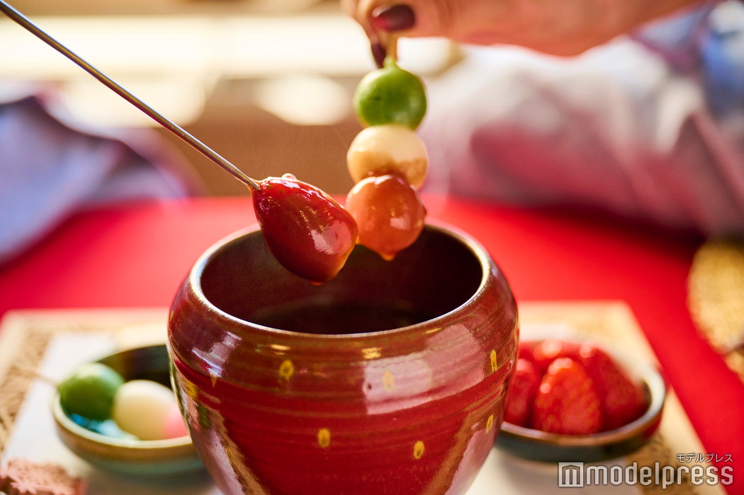 数量限定「夕焼けといちごの羊羹フォンデュ」1,500円（税込）（C）モデルプレス