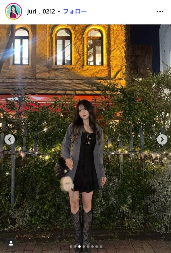 榊原樹里Instagramより