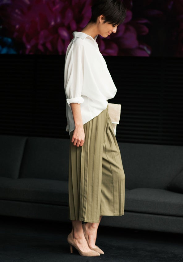 プリーツガウチョパンツ「STYLEST」3,980円(税別)／画像提供：STYLEST