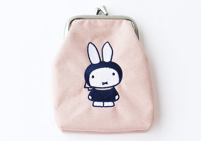 リンネル2月号の付録のmiffy［ミッフィー］刺しゅうがま口ポーチ