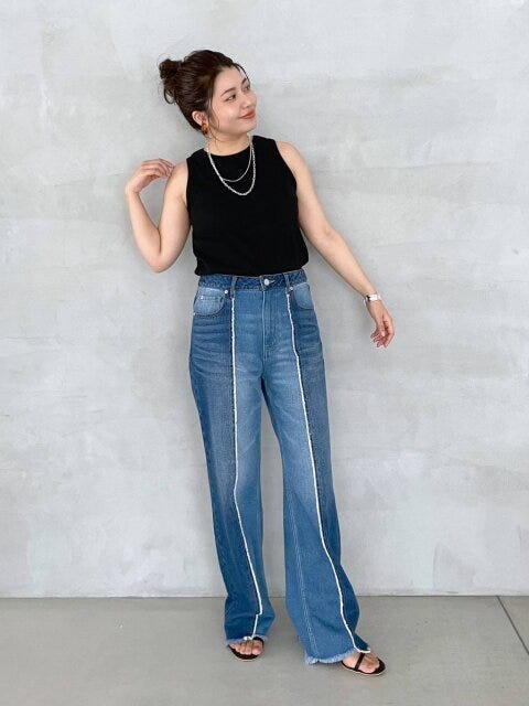 BAYFLOW　ベイフロー　レディース　おすすめ　オススメ　2023　夏　ボトムス　パンツ　デニム　ジーンズ　デニムパンツ