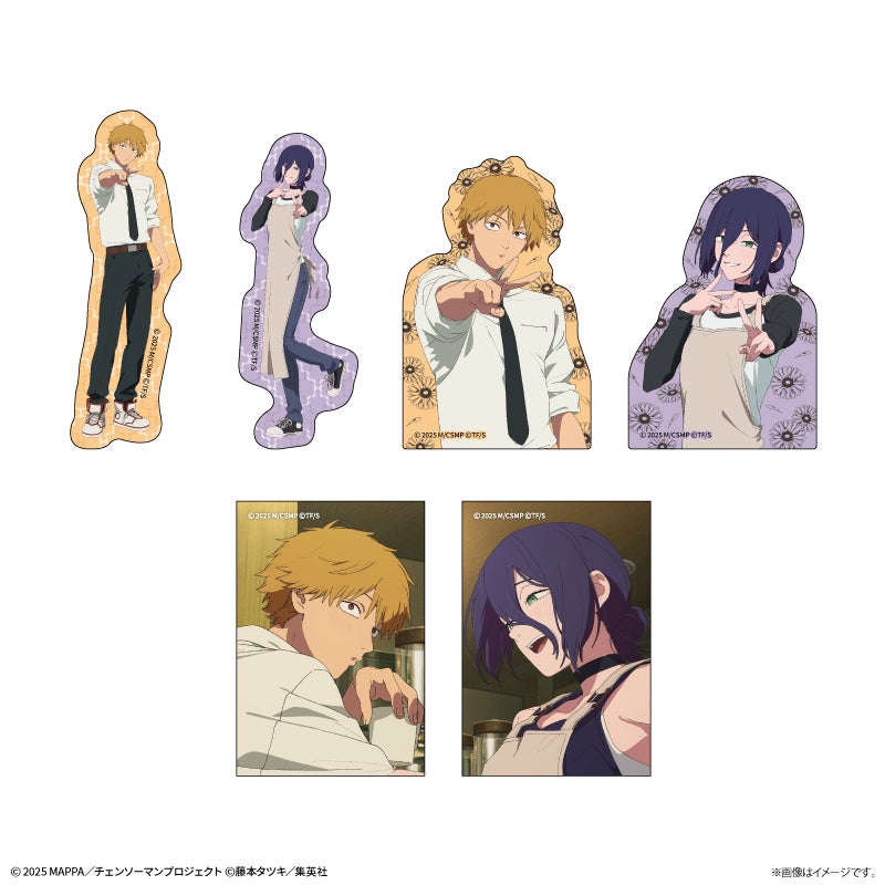 ステッカー（ランダム6種）税込550円（C）2025 MAPPA／チェンソーマンプロジェクト （C）藤本タツキ／集英社