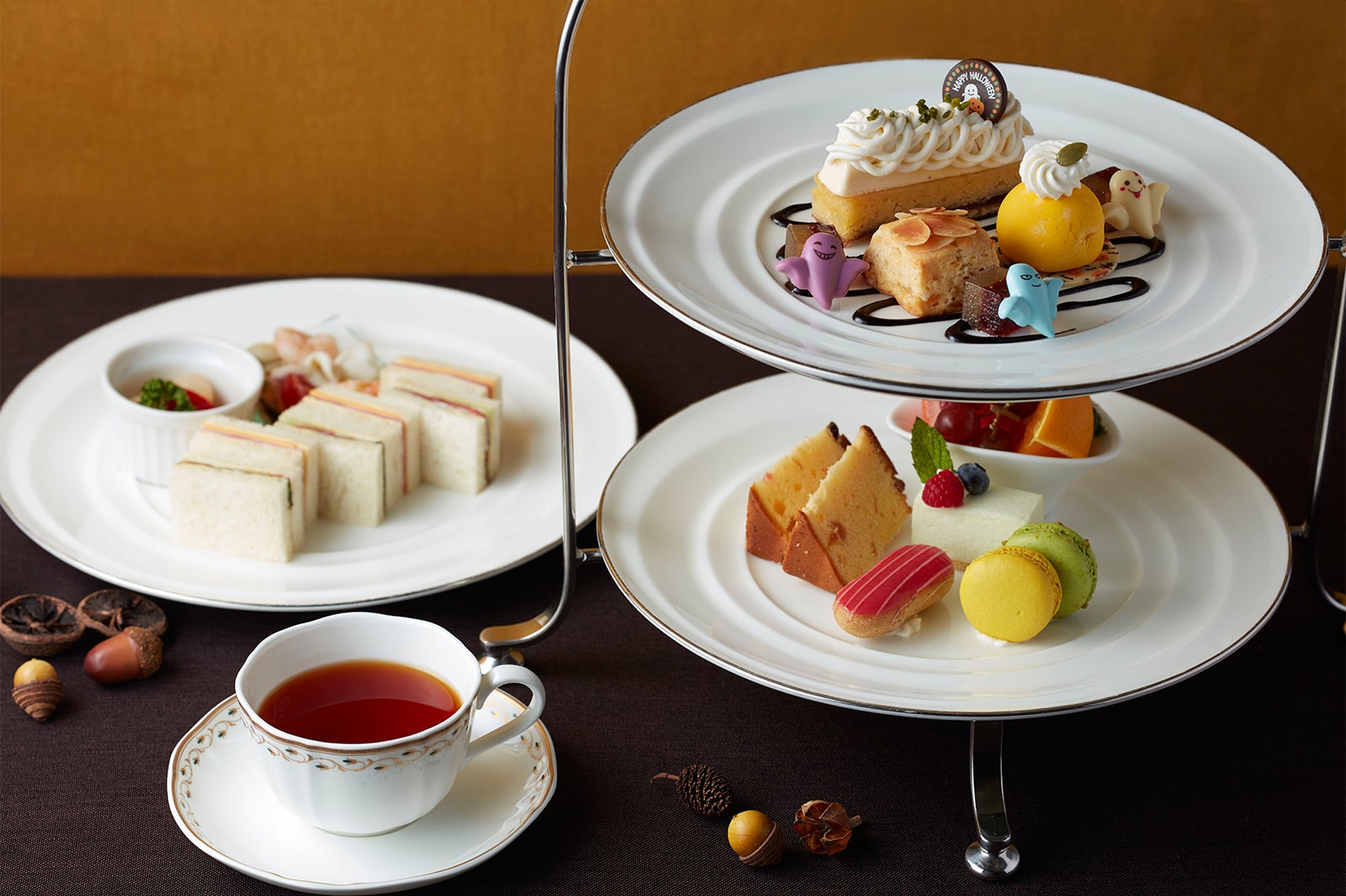 アフタヌーンティーセット期間限定ハロウィンバージョン￥2,358 （税金・サービス料別）／画像提供：グランドニッコー東京 台場